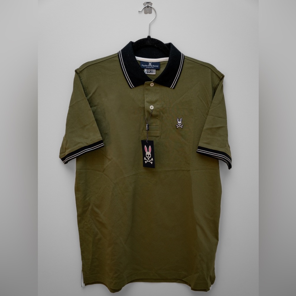 Psycho Bunny Polo - Olive (Medium)